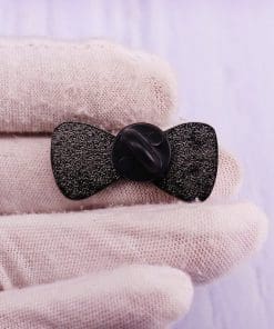 Alternative view of Bowtie 'Rapunzel |Glitter Bow' Enamel Pin