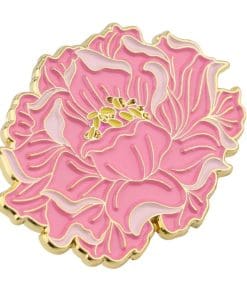 Beautiful Peony Flower Enamel Pin