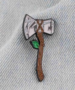 Alternative view of Silent Night, Bloody Night 'Axe' Enamel Pin