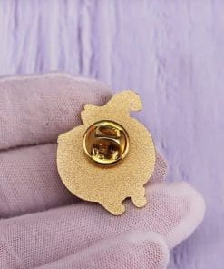 Alternative view of Cat Witches 'Pumpkin Black Kitten' Enamel Pin