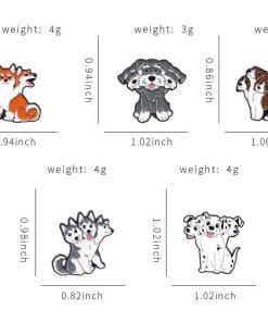 3 Heads Dog 'Basset Hound' Enamel Pin - Image 7