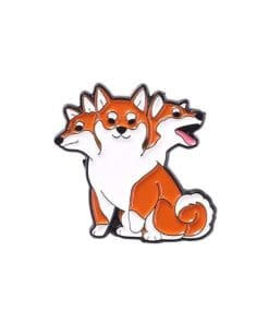 3 Heads Dog 'Akita' Enamel Pin