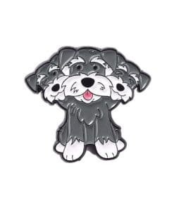 3 Heads Dog 'Terrier' Enamel Pin