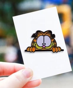 Alternative view of Orange Cat 'G-a-rfield' Enamel Pin