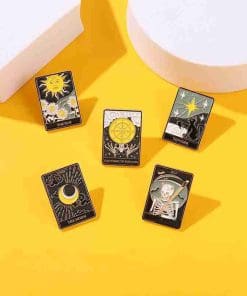 Tarot Card 'The Star | Cat' Enamel Pin - Image 6