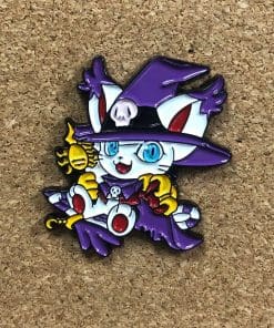 Alternative view of Digimon 'Naughty Gatomon' Enamel Pin