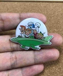 Alternative view of The Jetsons 'Space Car' Enamel Pin