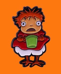 Alternative view of Ponyo 'Water Bucket' Enamel Pin