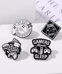 Gamer Quote 'Set of 4' Enamel Pin