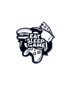 Gamer Quote 'Eat Sleep Game' Enamel Pin
