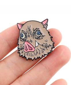 Alternative view of Demon Slayer 'Inosuke | Beast Head' Enamel Pin