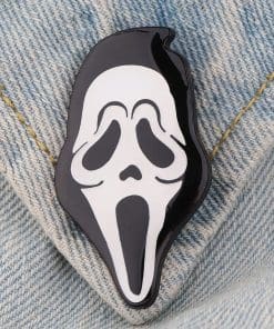 Alternative view of Halloween Mask 'Scary Movie' Enamel Pin