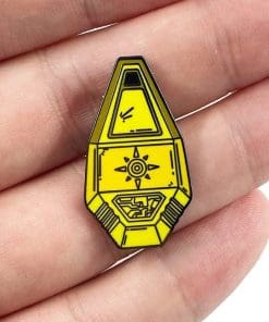 Alternative view of Digimon 'Crest' Enamel Pin