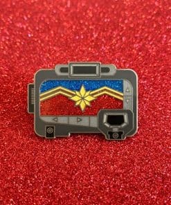 Alternative view of Captain Marvel 'Transmitter Pager' Enamel Pin