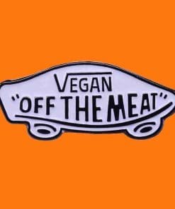 Alternative view of Vegetarianism 'Vans x Vegan Off The Meat' Enamel Pin