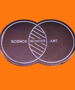 Alternative view of Science 'Science Wonder Art' Enamel Pin