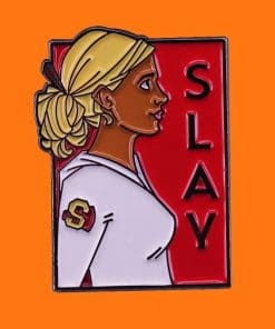 Alternative view of Buffy the Vampire Slayer 'Slay' Enamel Pin