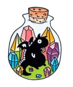 Alternative view of How To Train Your Dragon 'Trapped Toothless' Enamel Pin