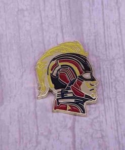 Alternative view of Superheroes 'Comic | Captain Marvel Sides' Enamel Pin