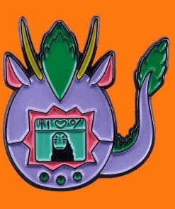 Alternative view of Spirited Away 'Kaonashi | Tamagotchi' Enamel Pin