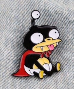 Alternative view of Futurama 'Lord Nibbler' Enamel Pin
