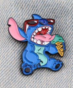 Alternative view of Lilo and Stitch 'Lick It Stitch' Enamel Pin