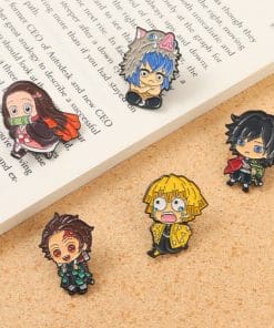 Alternative view of Demon Slayer 'Chibi | Tanjiro' Enamel Pin