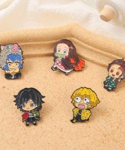 Alternative view of Demon Slayer 'Chibi | Inosuke' Enamel Pin