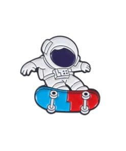 Cute Astronaut 'Skateboard Ride' Enamel Pin