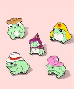 Alternative view of Cute Frog 'Cowboy ' Enamel Pin