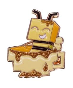 Happy Bee 'Tea Cup' Enamel Pin