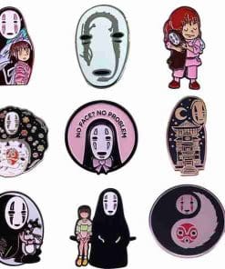 Alternative view of Spirited Away 'No Face No Problem | Kaonashi' Enamel Pin