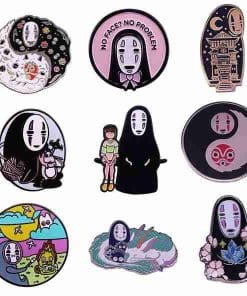 Alternative view of Spirited Away 'Bus Stop | Chihiro and Kaonashi' Enamel Pin