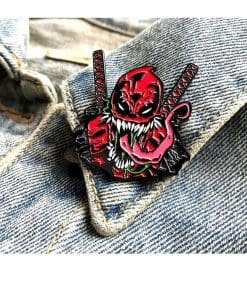 Alternative view of Mash-Up 'Deadpool x Venom' Enamel Pin
