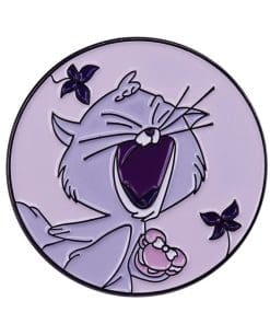 Alternative view of Cute Cat 'Meoow' Enamel Pin