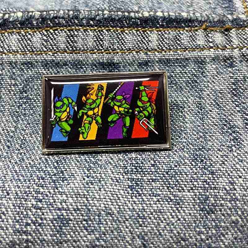 Teenage Mutant Ninja Turtles 'Fighting Ninjas' Enamel Pin - Image 2