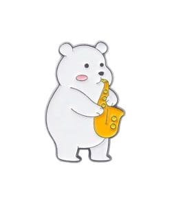 Musician Bear 'Saxophone' Enamel Pin