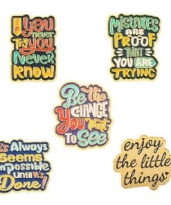 Alternative view of Color Quotes '...You are Trying' Enamel Pin