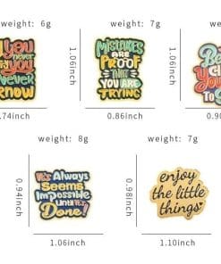 Color Quotes ''...You Never Know' Enamel Pin - Image 5