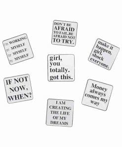 Alternative view of Quotes 'Money Always Comes My Way' Enamel Pin