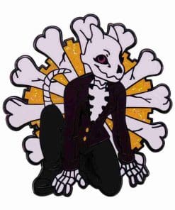Alternative view of Undertale 'Dino Skull' Enamel Pin