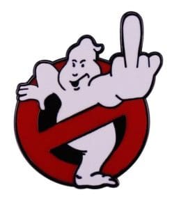 Ghostbuster 'Ghost F U' Enamel Pin