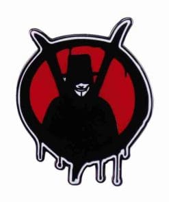 V for Vendetta 'Black Robe Mask' Enamel Pin