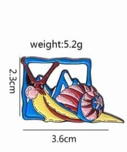 Slimy Snail Enamel Pin - Image 4