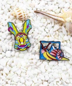 Alternative view of Slimy Snail Enamel Pin