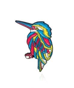 Colorful Bird 'Kingfisher' Enamel Pin