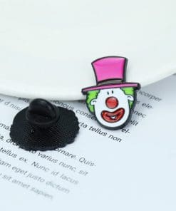 Alternative view of Funny Clown Face 'Stovepipe ' Enamel Pin