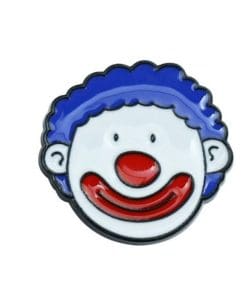 Funny Clown Face 'Ironic Smile' Enamel Pin