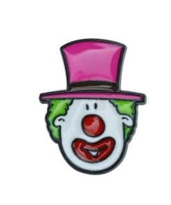 Funny Clown Face 'Stovepipe ' Enamel Pin