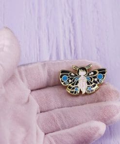 Alternative view of Butterfly 'Morpho Fairy' Enamel Pin